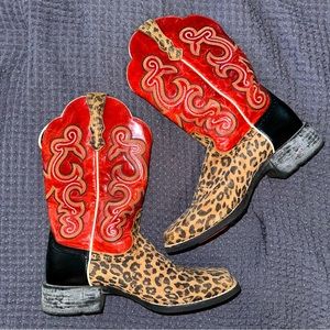 Ariat Leopard Print Cowboy Boots | Horses & Heels